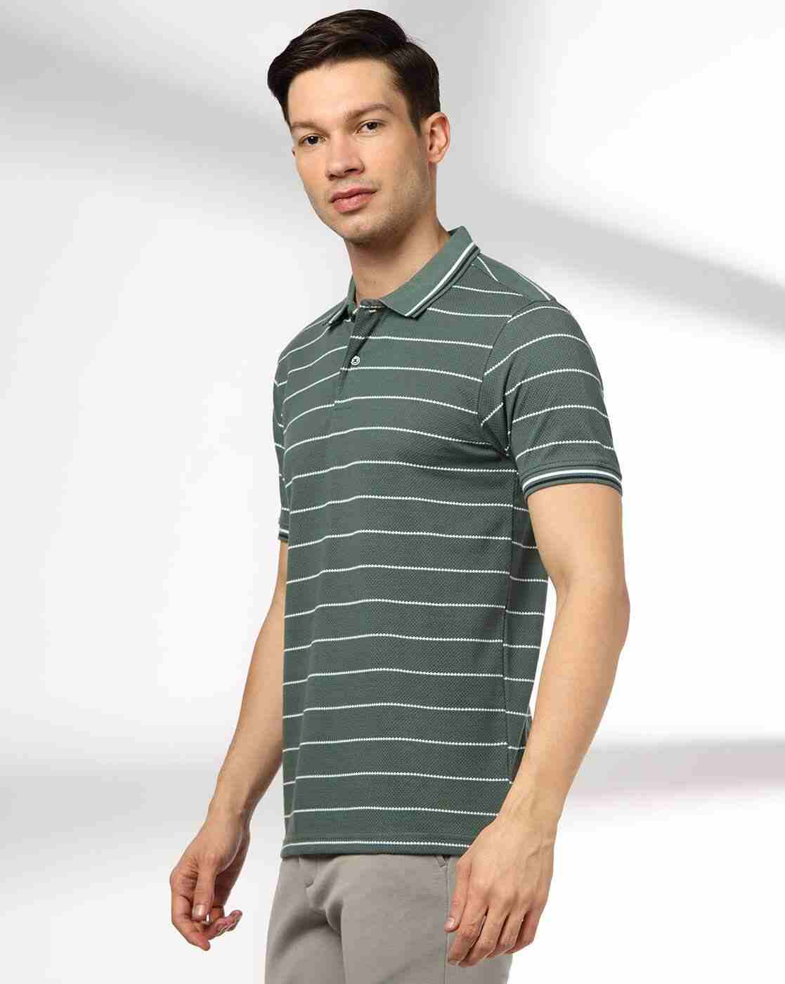 NETPLAY | Men Ultimate striped Slim Fit Polo T-Shirt|1