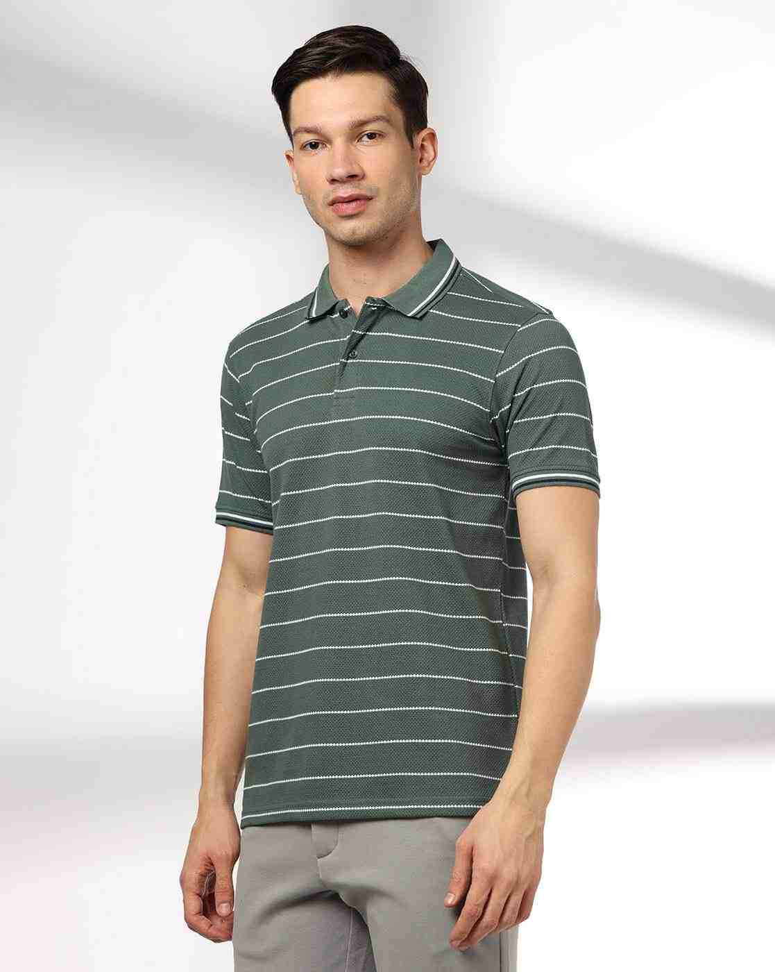 NETPLAY | Men Ultimate striped Slim Fit Polo T-Shirt|3
