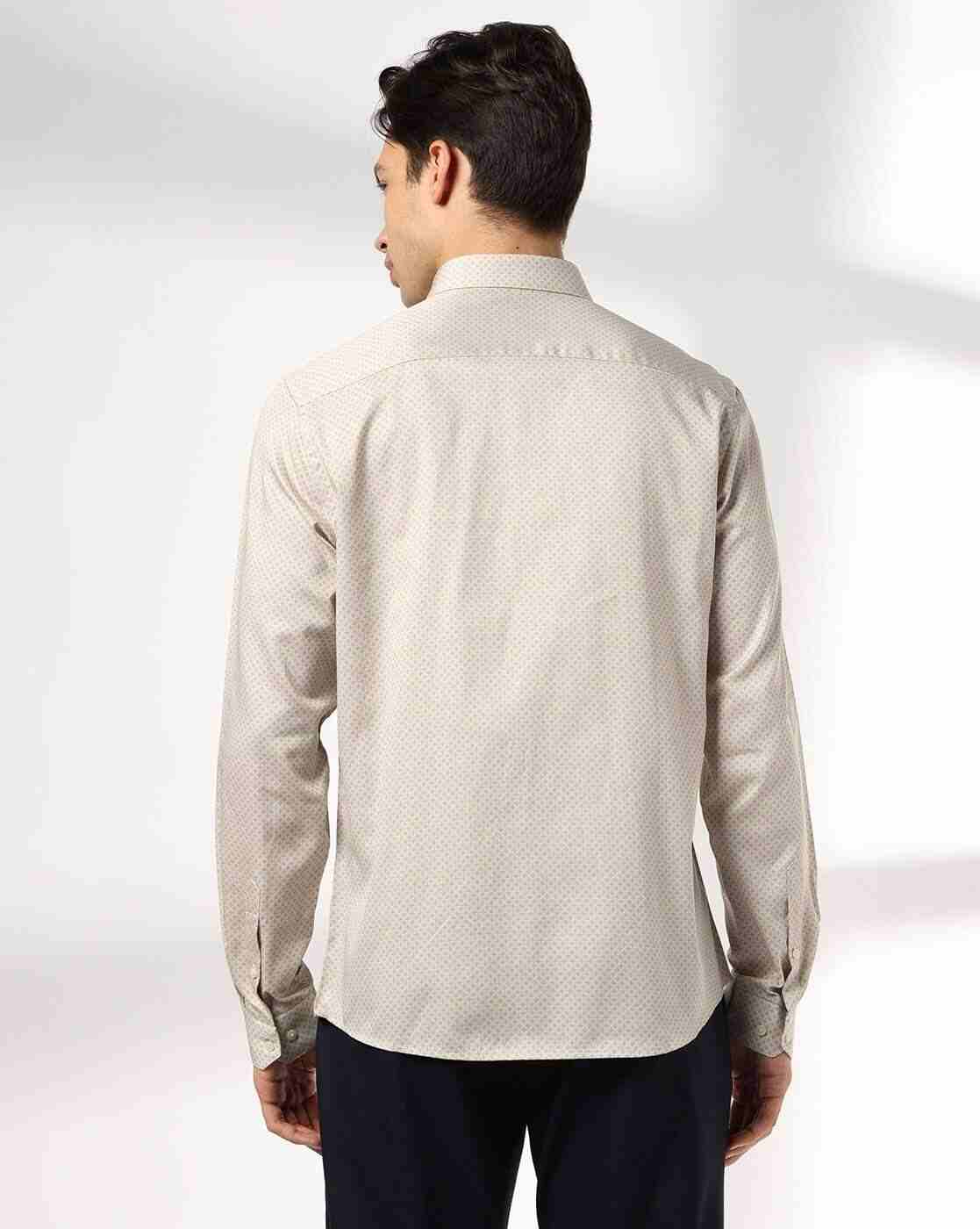 NETPLAY | Men Micro Print Regular Fit Shirt|2