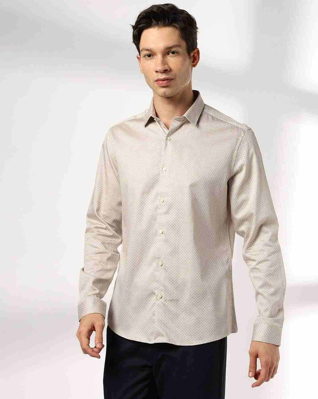 NETPLAY | Men Micro Print Regular Fit Shirt|3