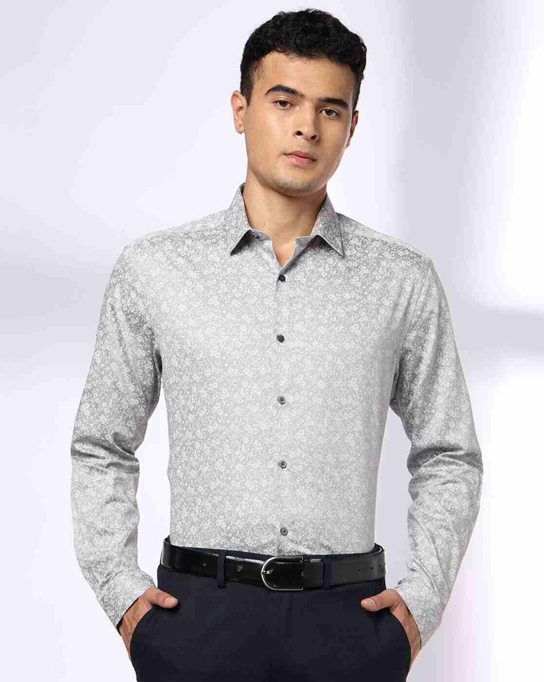 NETPLAY | Men Micro Print Slim Fit Shirt|0
