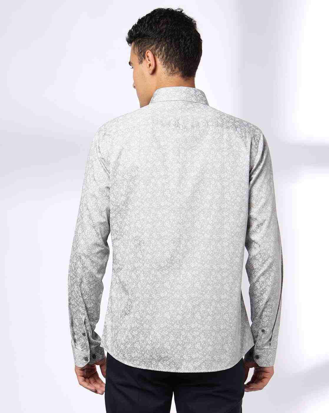 NETPLAY | Men Micro Print Slim Fit Shirt|2