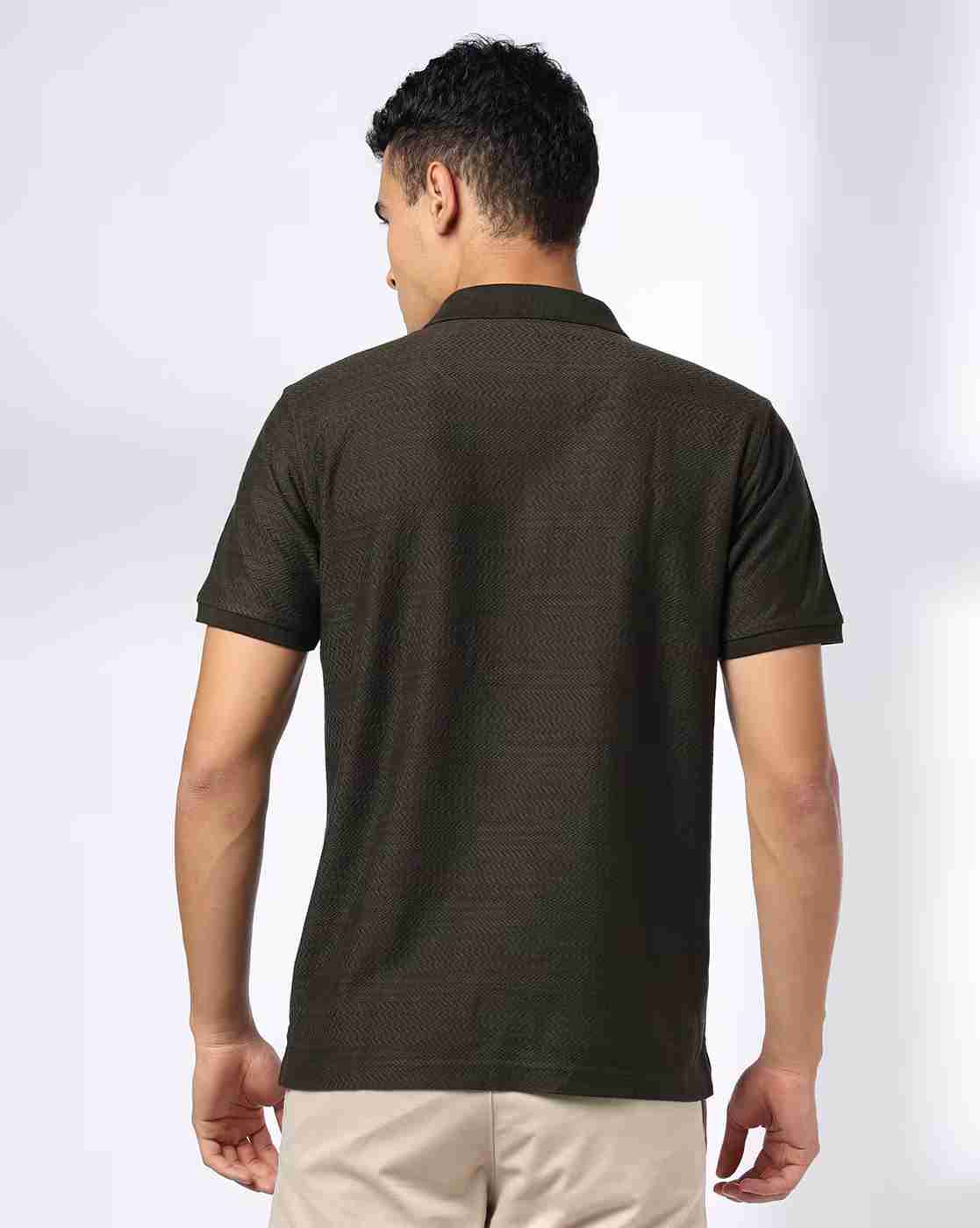 NETPLAY | Men Chevron Patterned Slim Fit Polo T-Shirt|2