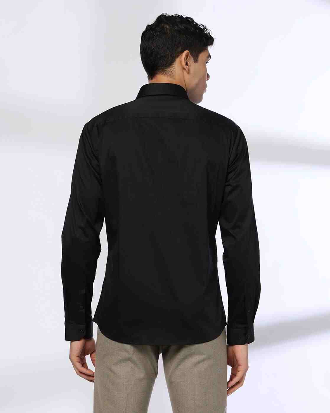 NETPLAY | Men Regular Fit Shirt with Spread Collar|3