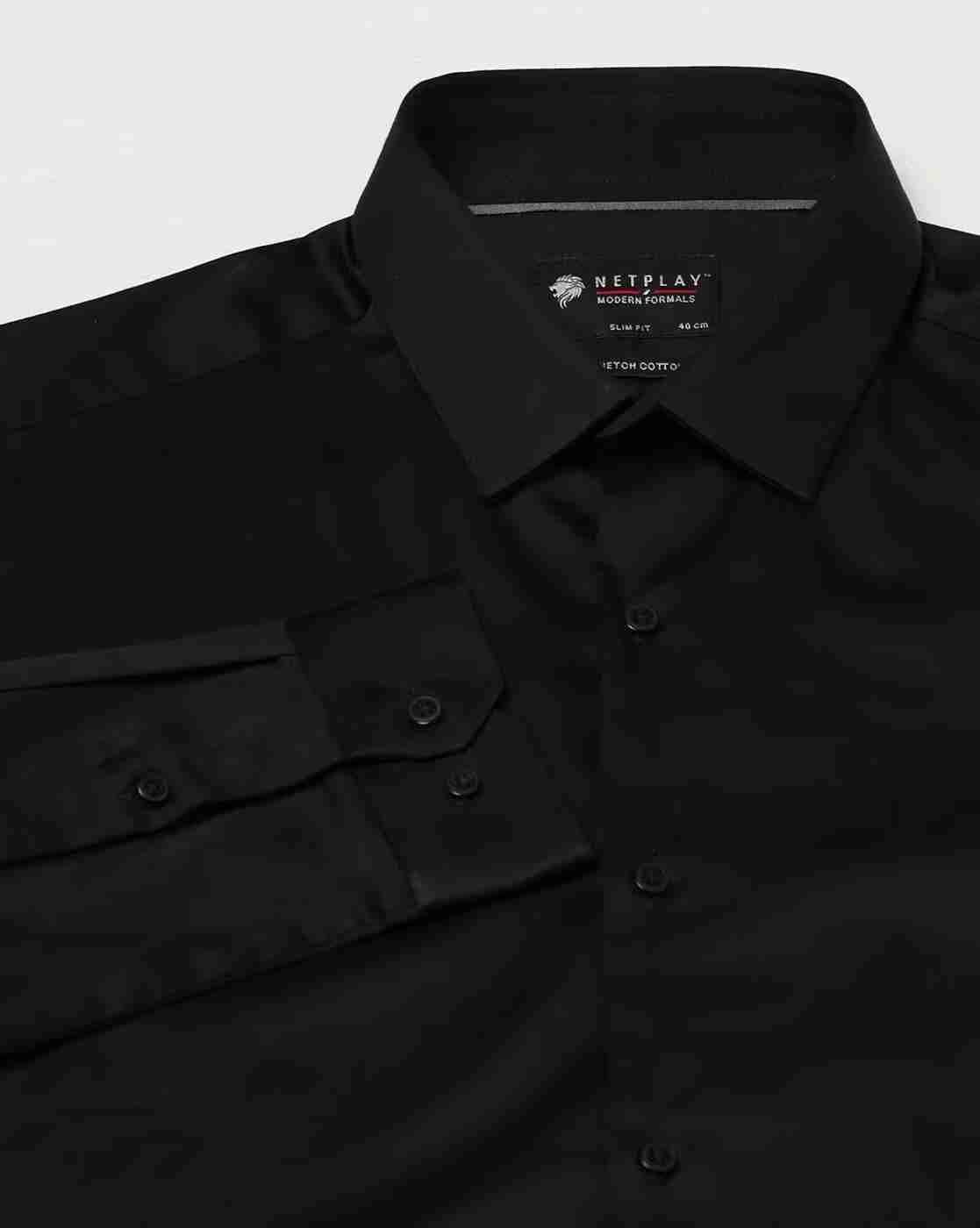 NETPLAY | Men Regular Fit Shirt with Spread Collar|5
