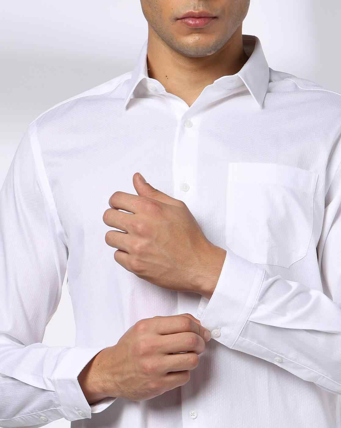 NETPLAY | Men Regular Fit Shirt with Spread Collar|4