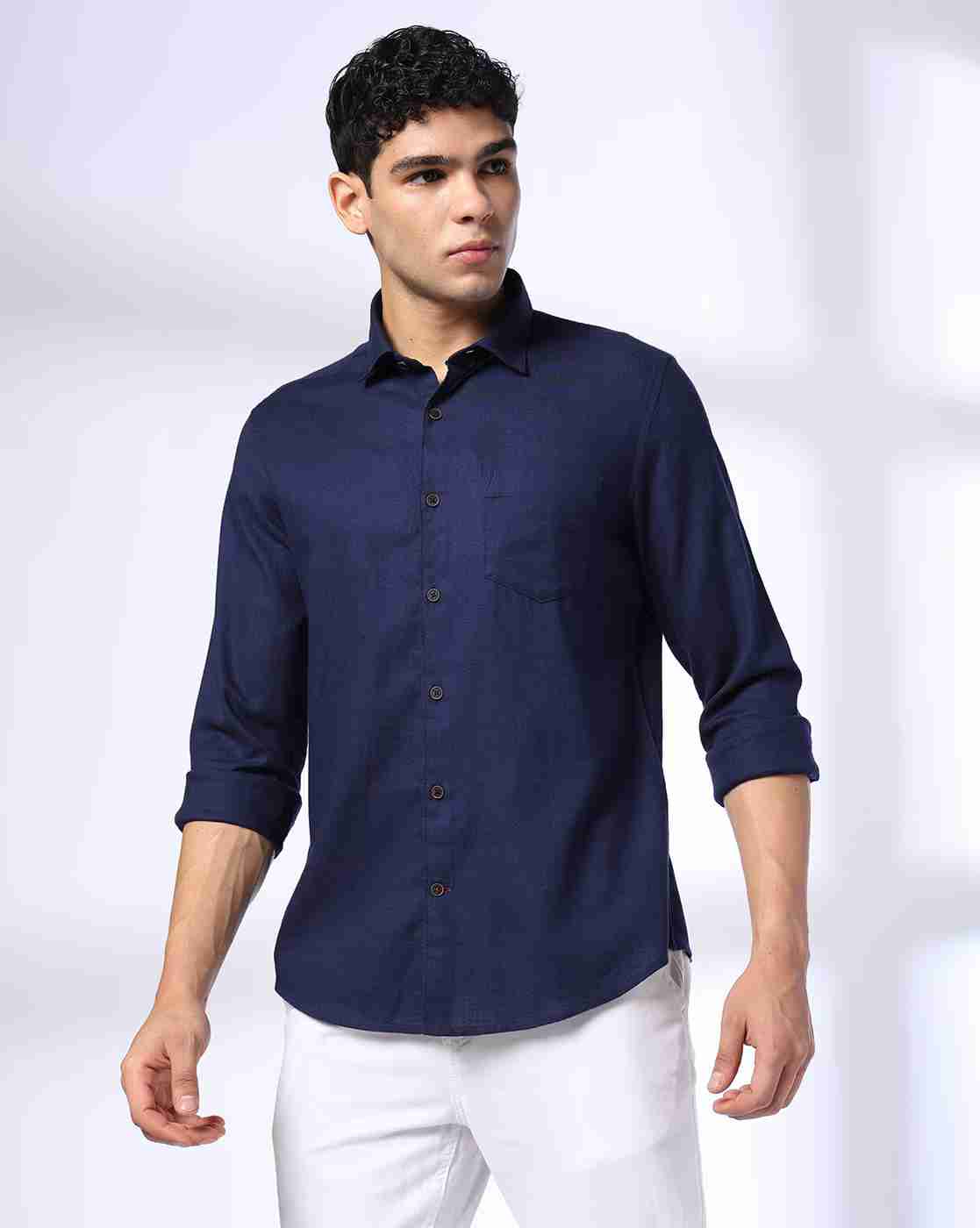NETPLAY | 35 BSC Slim Fit Cotton Shirt|0