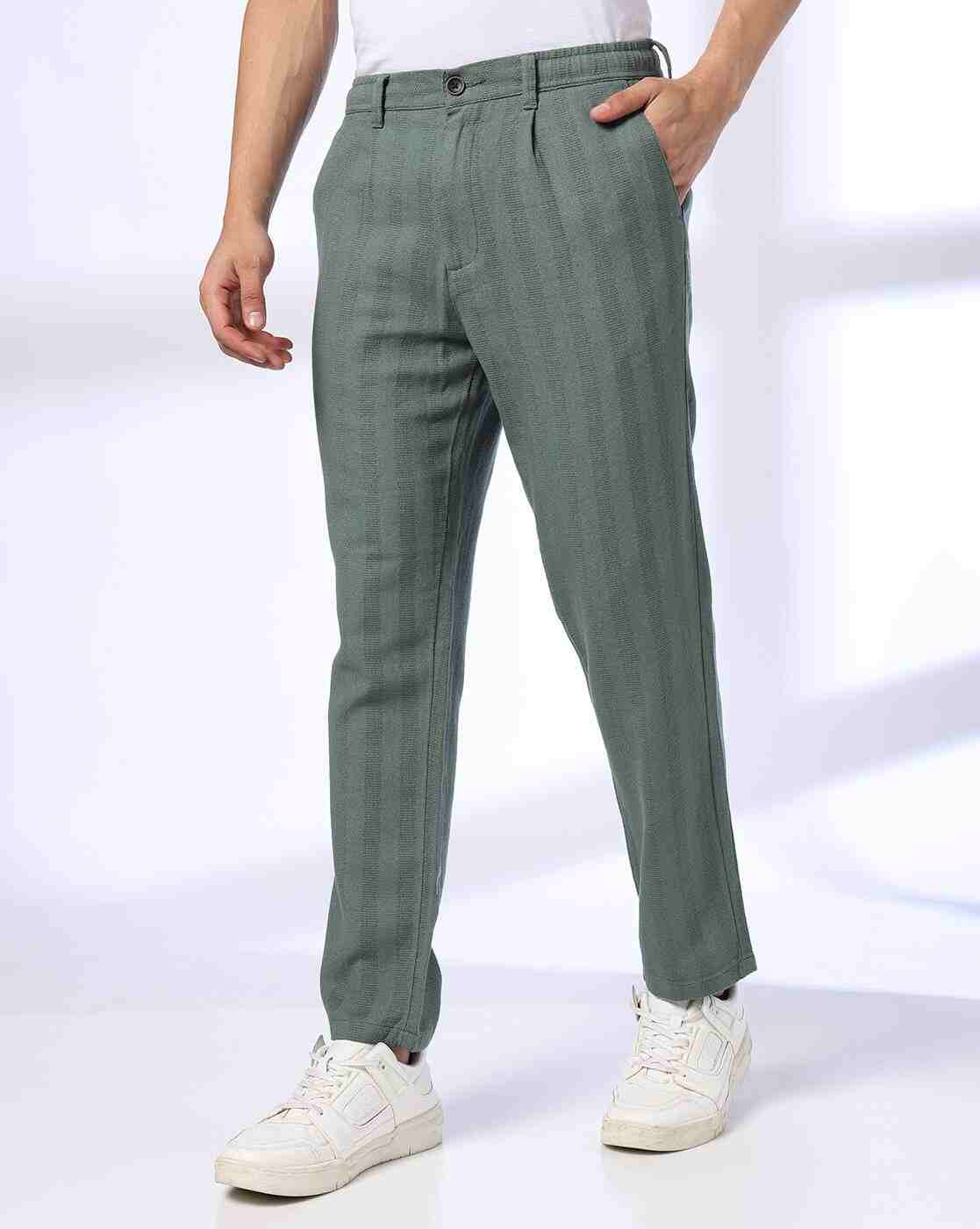 NETPLAY | Men Patterned Regular Fit Trousers|0