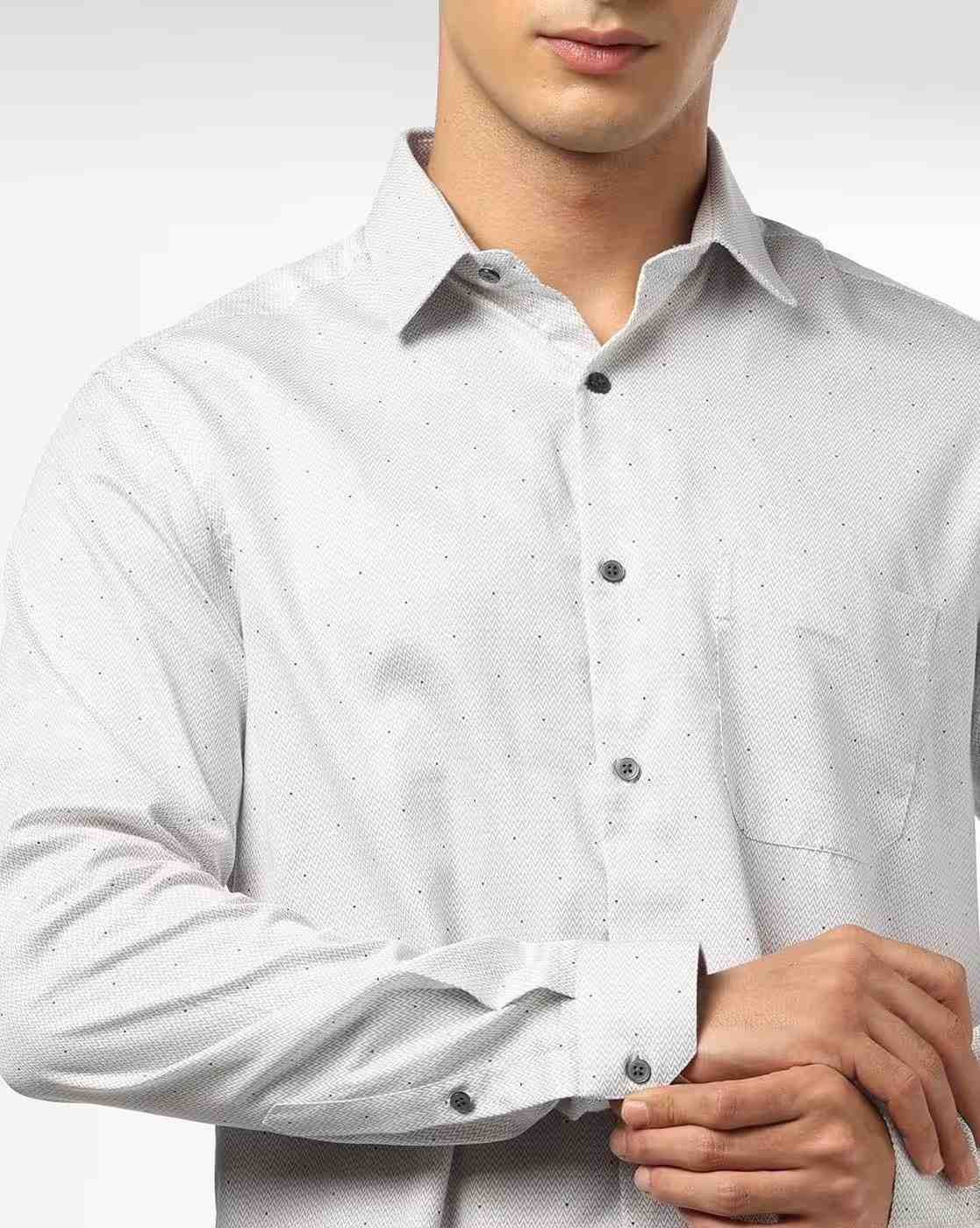 NETPLAY | Men Micro Polka-Dot Slim Fit Shirt|4