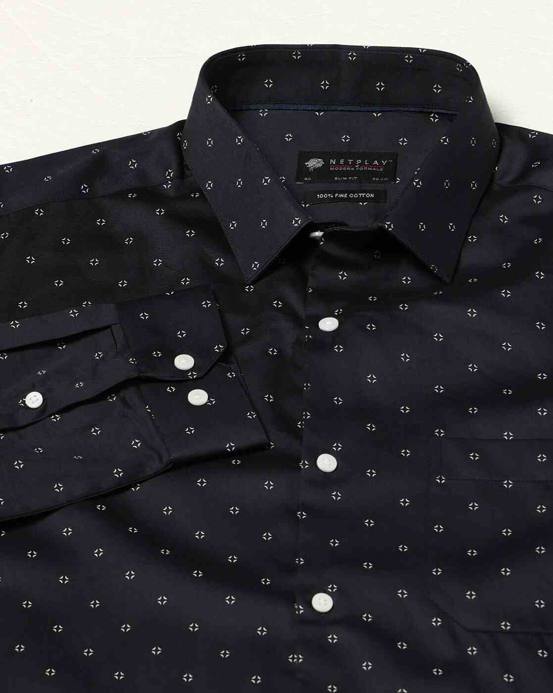 NETPLAY | Men Printed Slim Fit Shirt|5