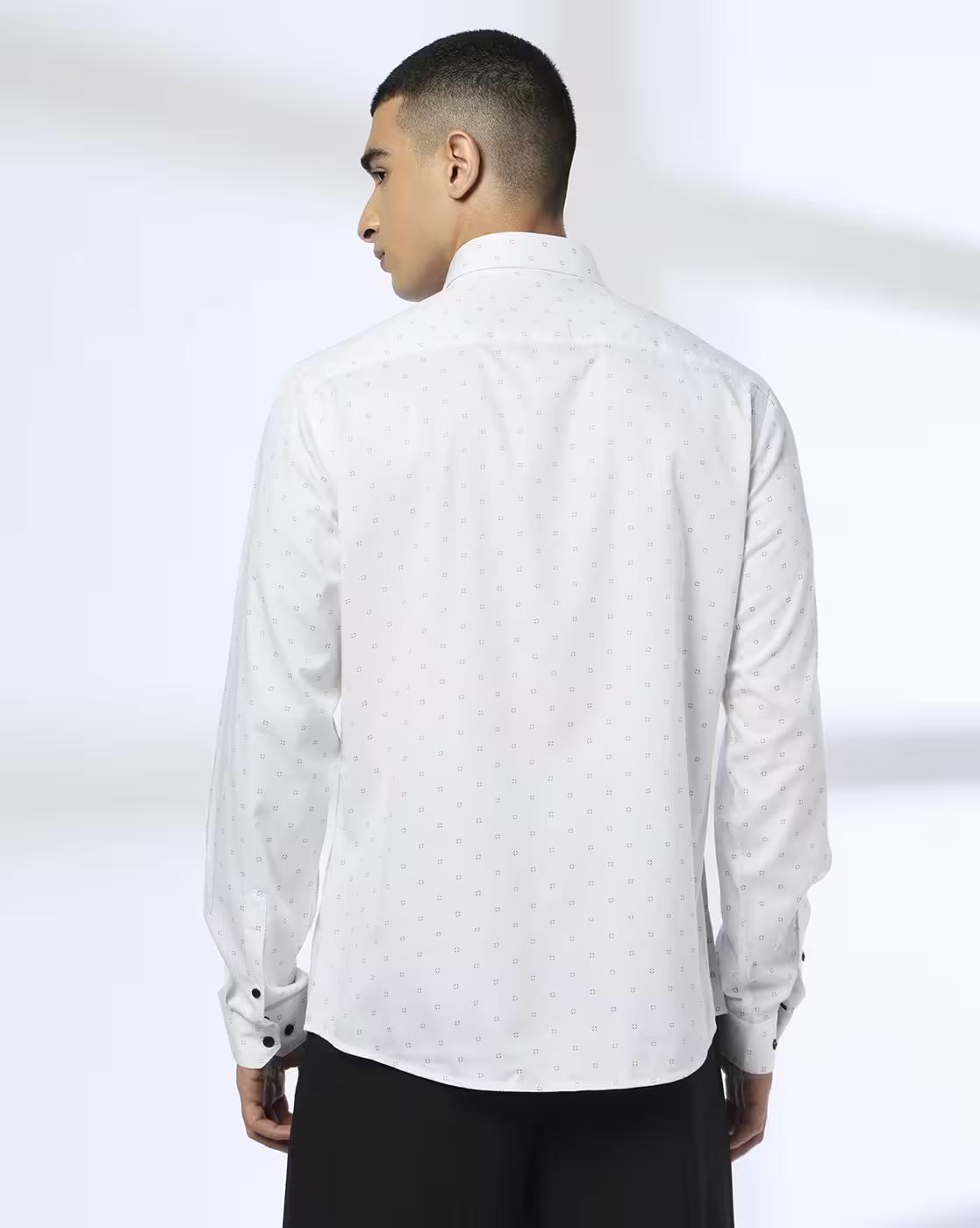 NETPLAY | Men Printed Slim Fit Shirt|2