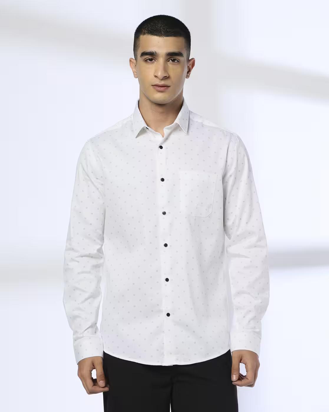NETPLAY | Men Printed Slim Fit Shirt|3