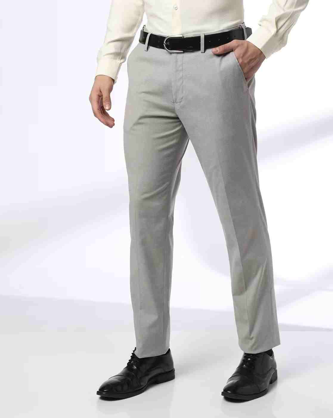 NETPLAY | Men Slim Fit Flat-Front Trousers|0