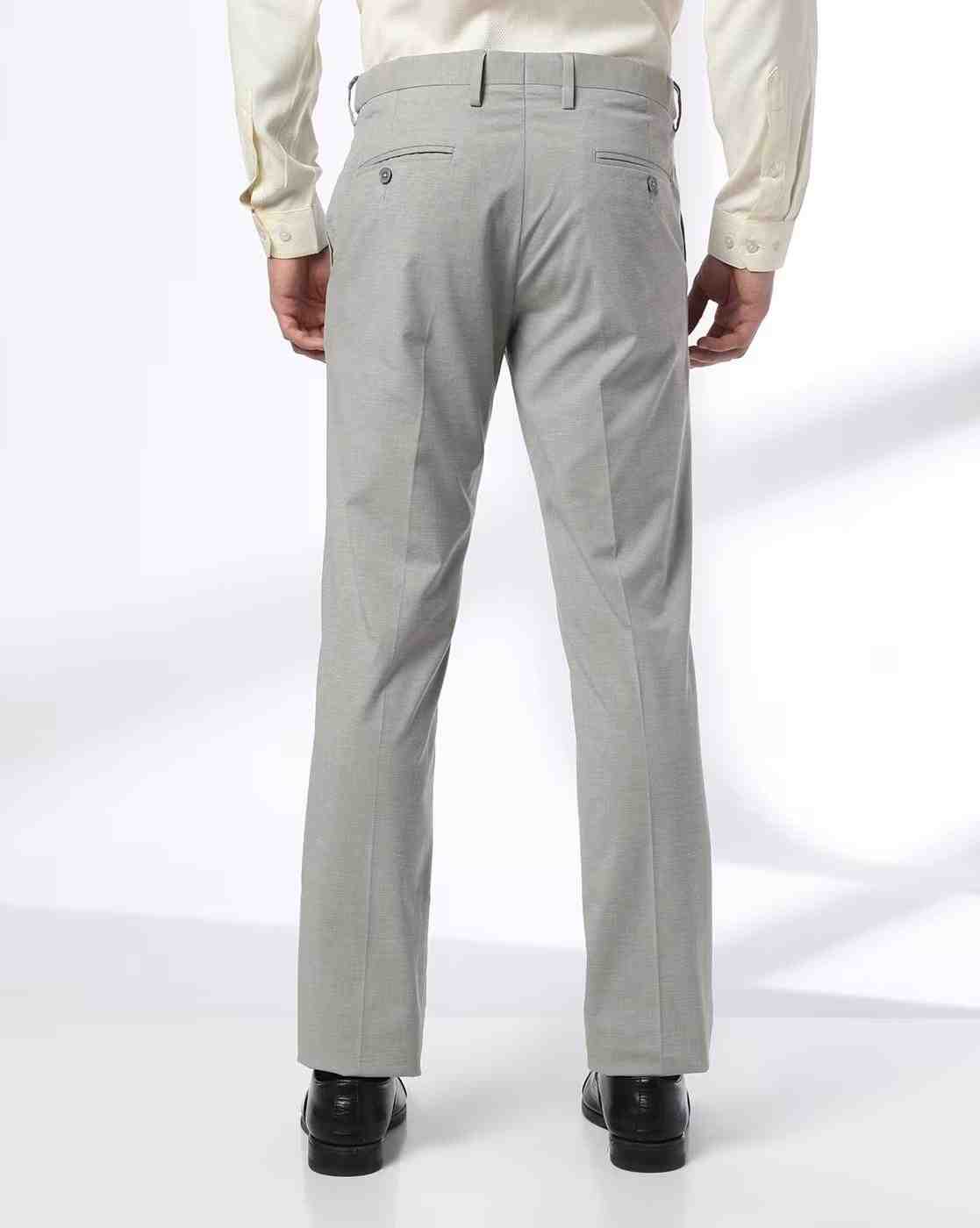 NETPLAY | Men Slim Fit Flat-Front Trousers|2