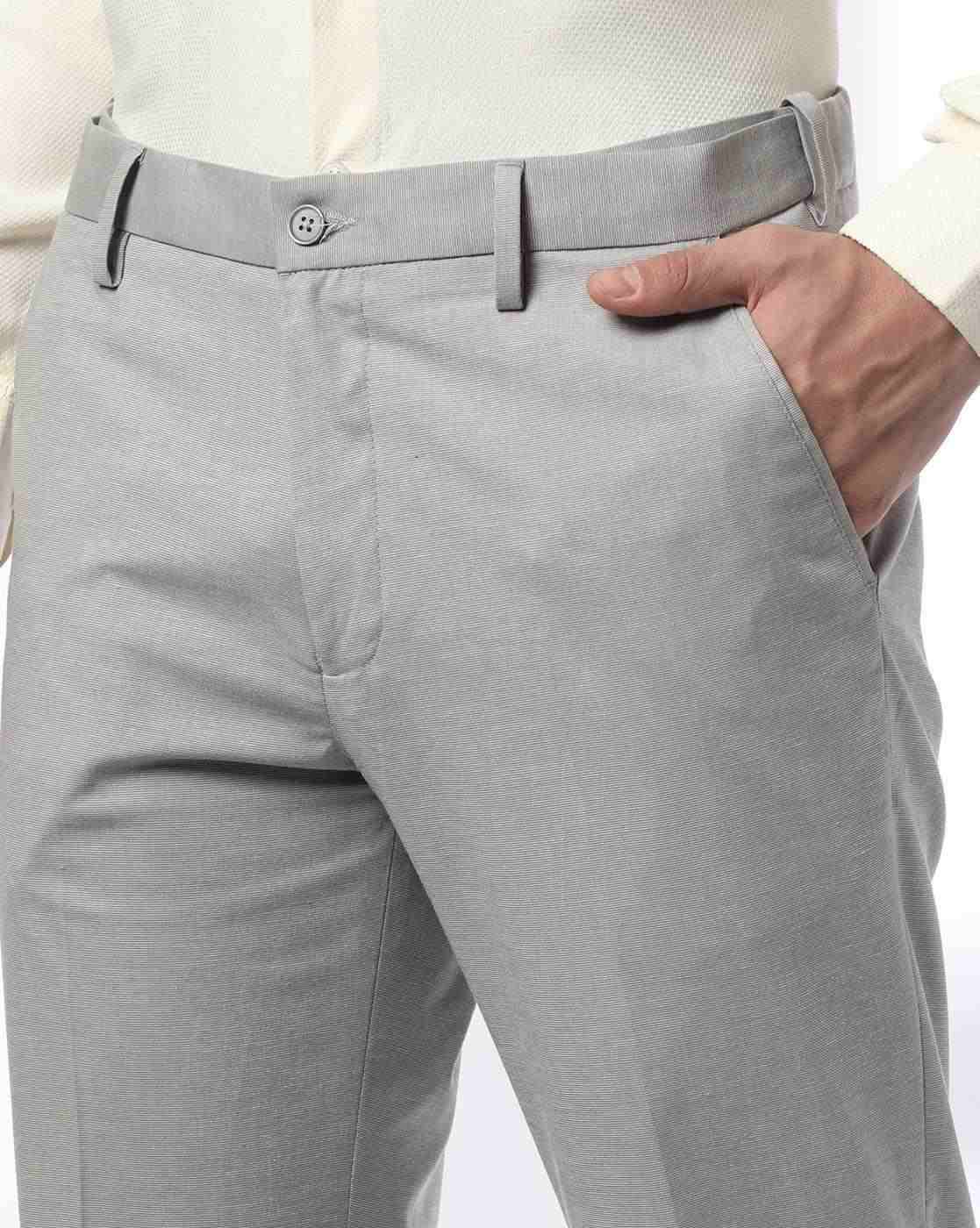 NETPLAY | Men Slim Fit Flat-Front Trousers|3