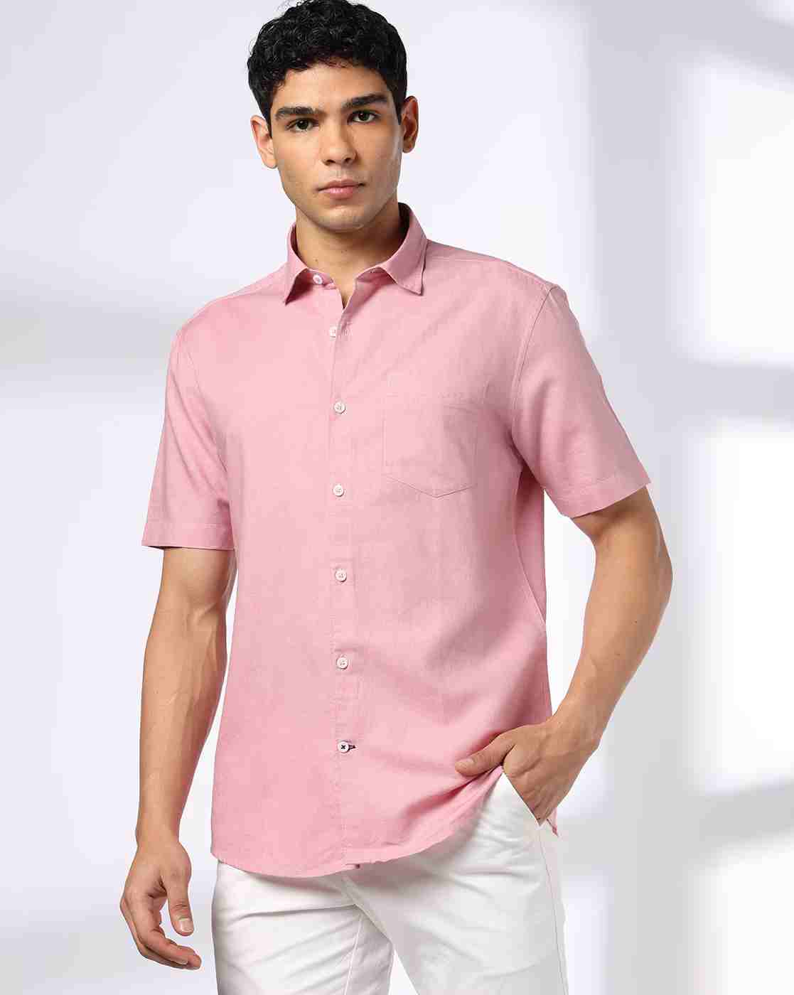 NETPLAY | Men NP 35 FS BSC Slim Fit Shirt with Patch Pocket|0