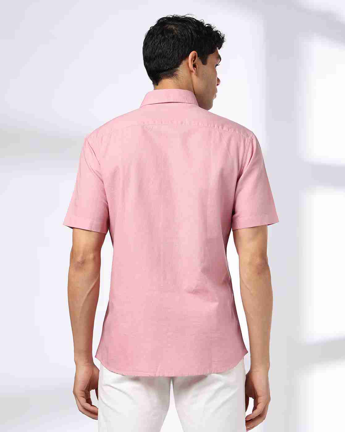 NETPLAY | Men NP 35 FS BSC Slim Fit Shirt with Patch Pocket|2