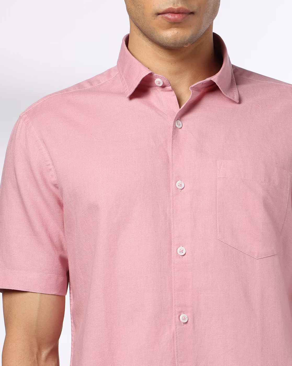 NETPLAY | Men NP 35 FS BSC Slim Fit Shirt with Patch Pocket|3