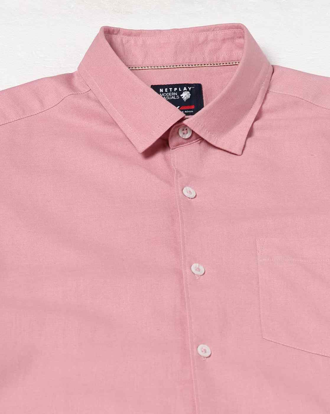 NETPLAY | Men NP 35 FS BSC Slim Fit Shirt with Patch Pocket|4