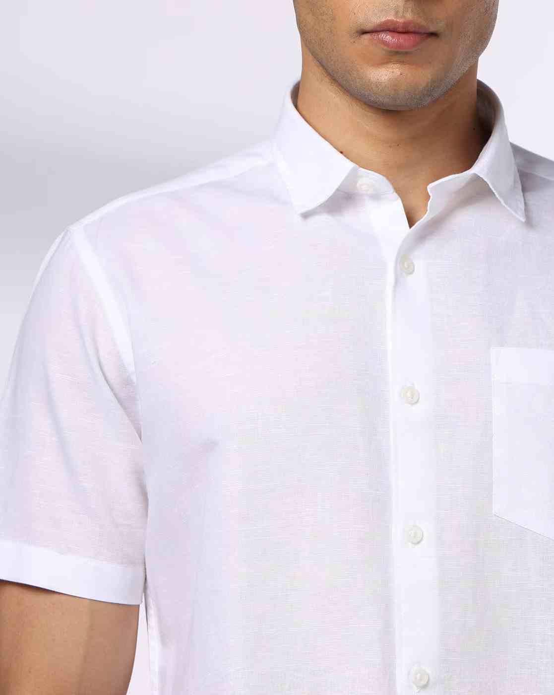 NETPLAY | Men NP 35 FS BSC Slim Fit Shirt with Patch Pocket|4