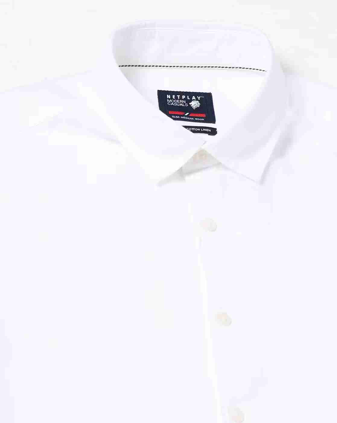 NETPLAY | Men NP 35 FS BSC Slim Fit Shirt with Patch Pocket|5