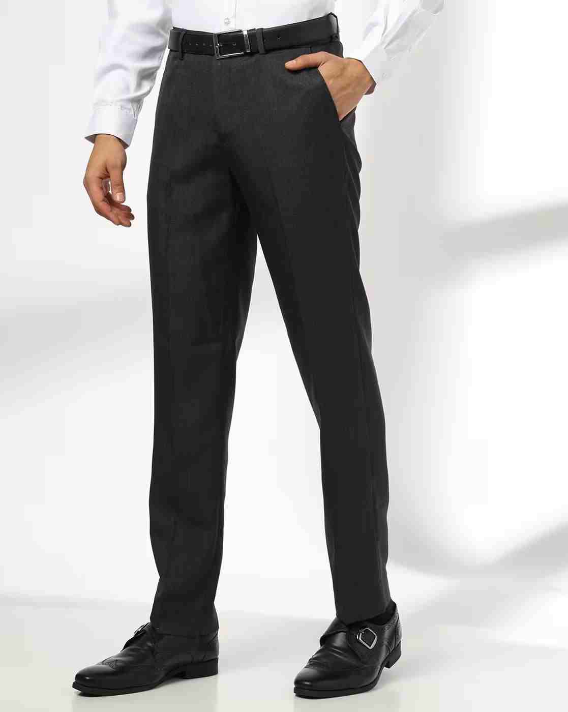 NETPLAY | Men Slim Fit Flat-Front Trousers|0