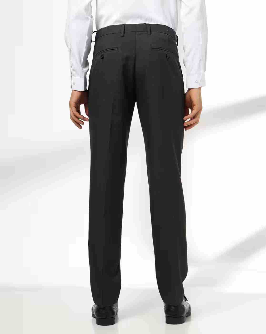 NETPLAY | Men Slim Fit Flat-Front Trousers|2