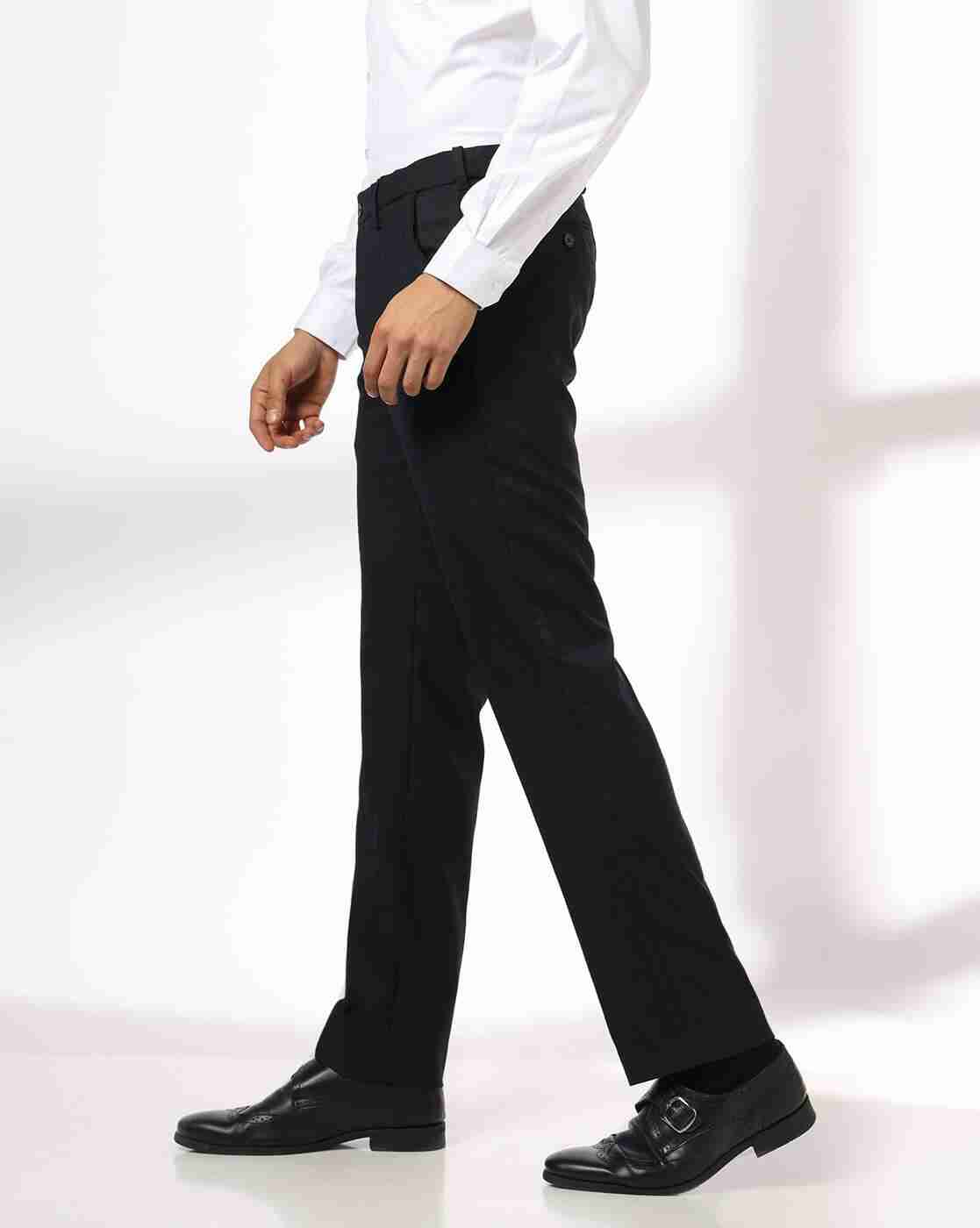 NETPLAY | Men Slim Fit Flat-Front Trosuers|1
