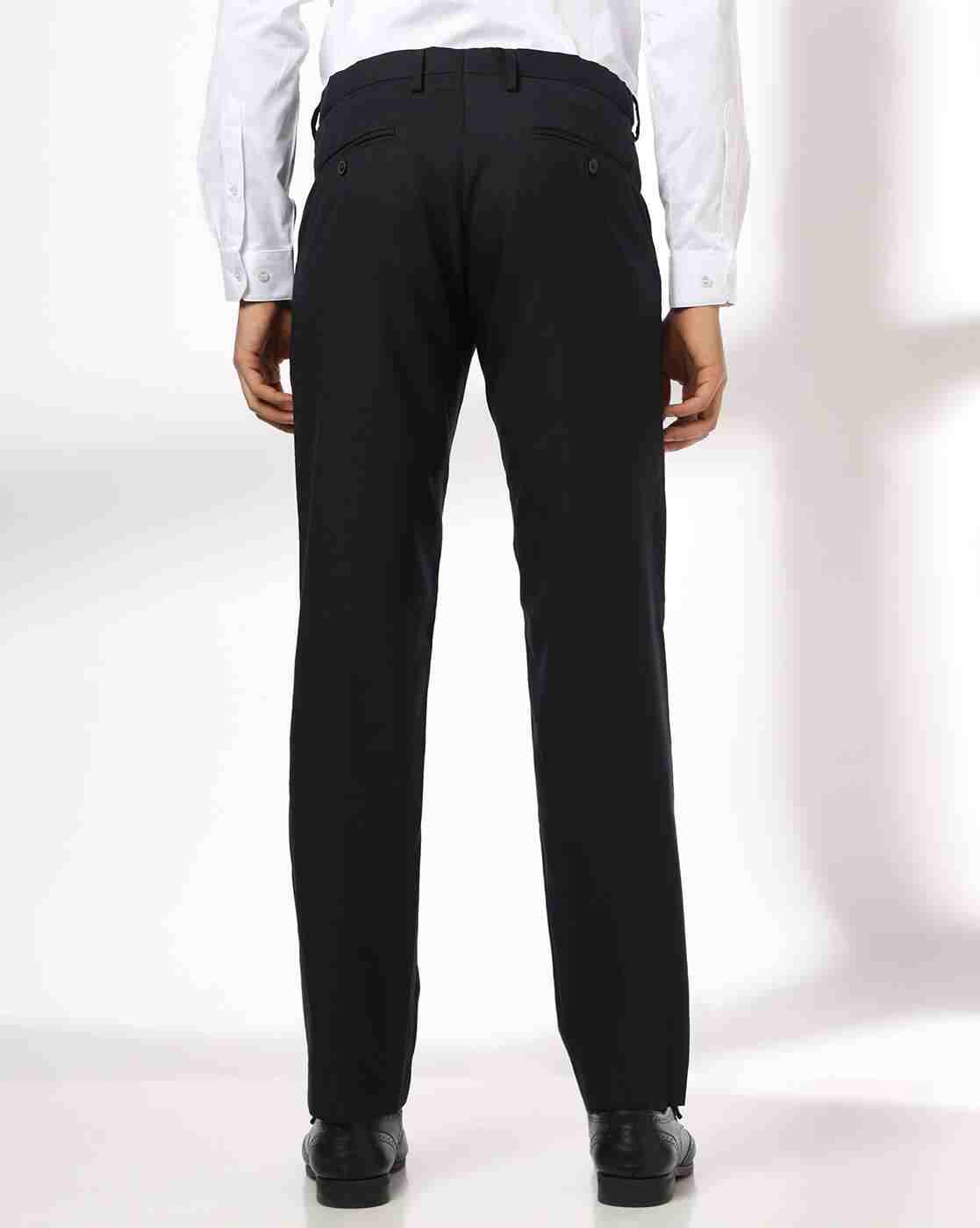 NETPLAY | Men Slim Fit Flat-Front Trosuers|2