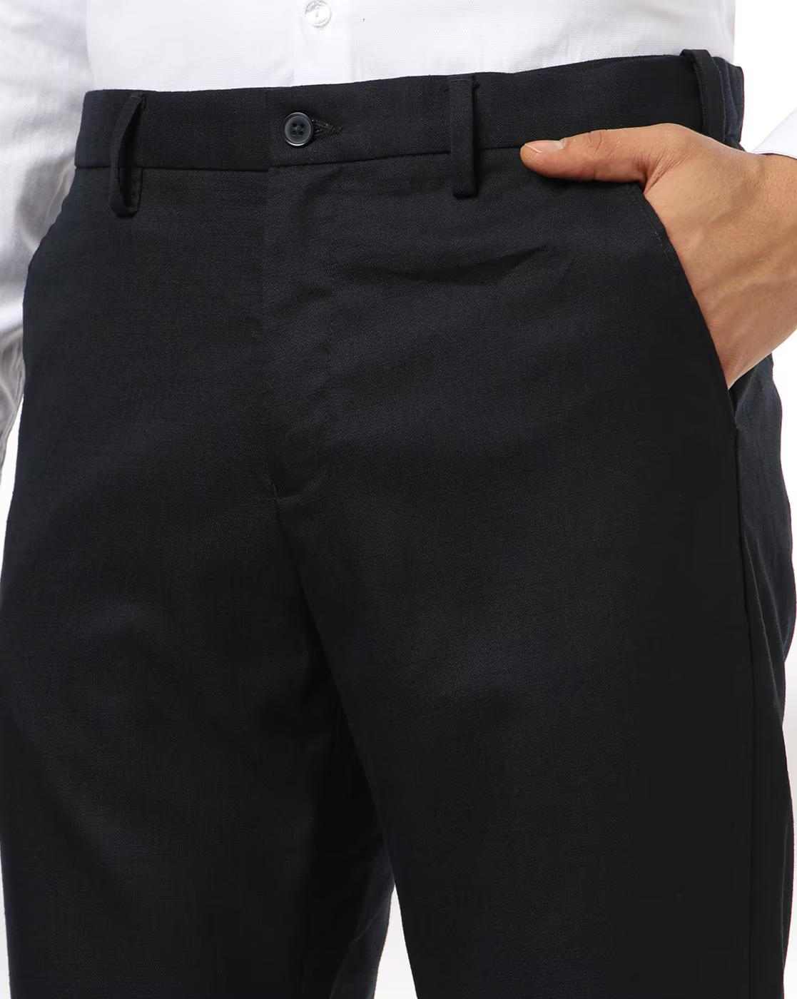 NETPLAY | Men Slim Fit Flat-Front Trosuers|3