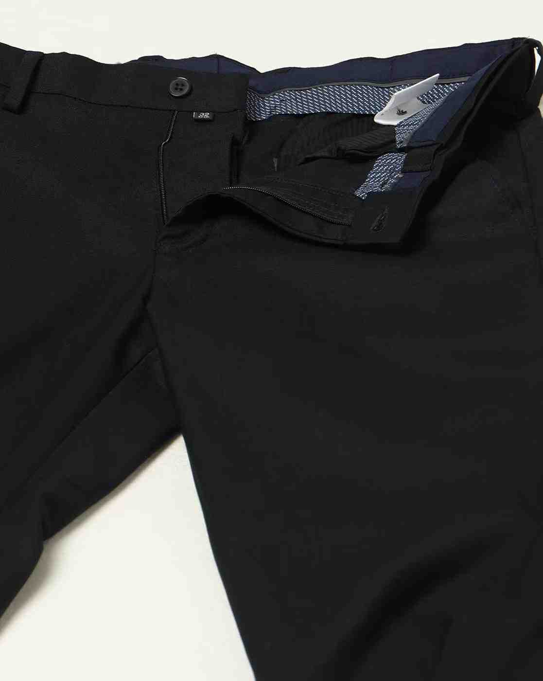 NETPLAY | Men Slim Fit Flat-Front Trosuers|4
