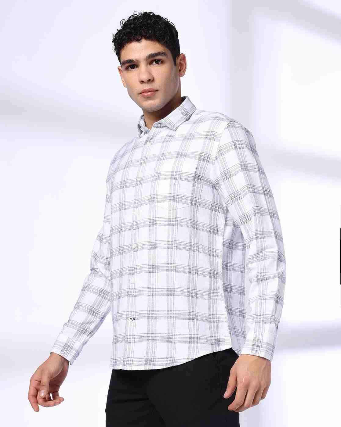 NETPLAY | 35 BSC Checked Slim Fit Cotton Shirt|1