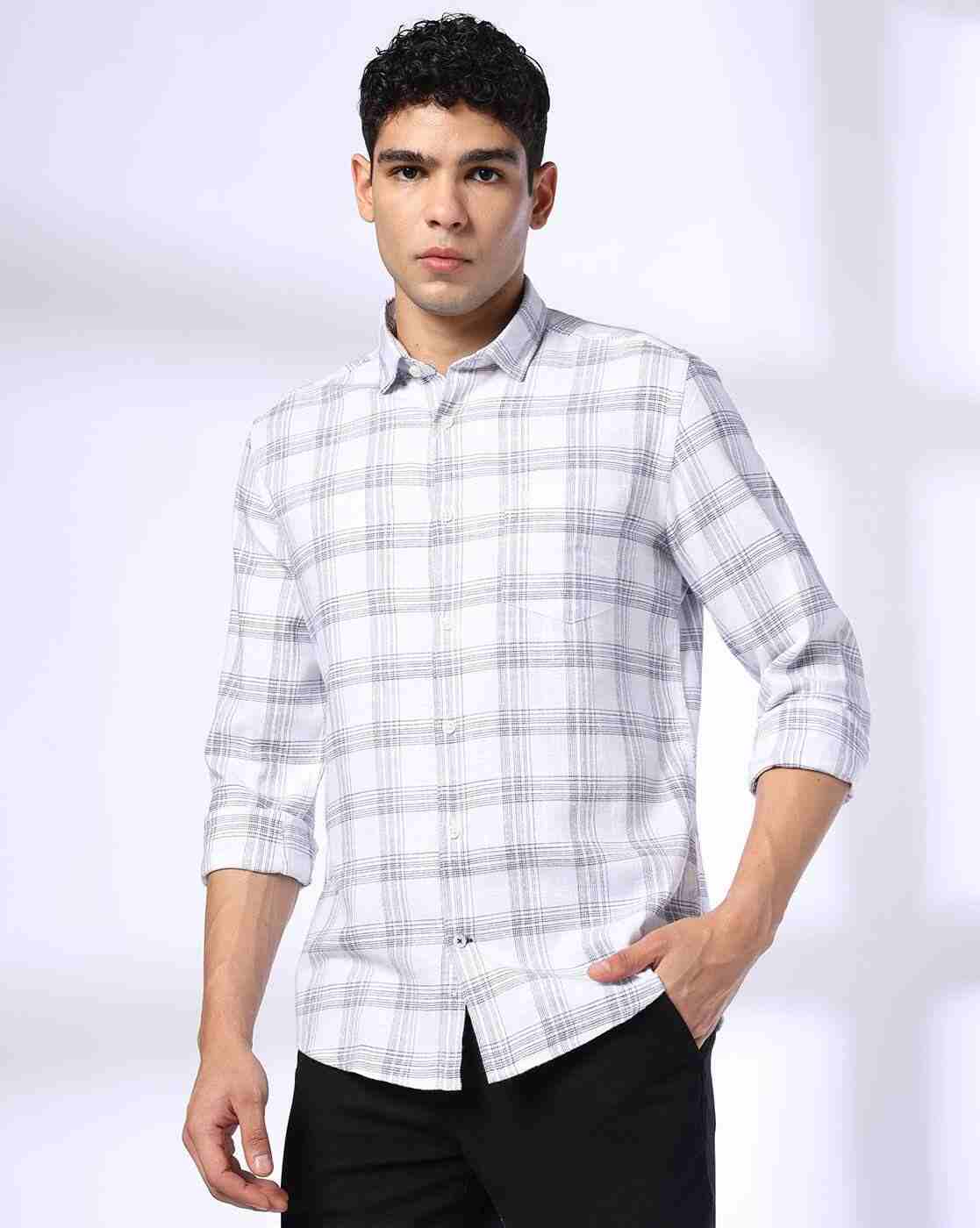 NETPLAY | 35 BSC Checked Slim Fit Cotton Shirt|4