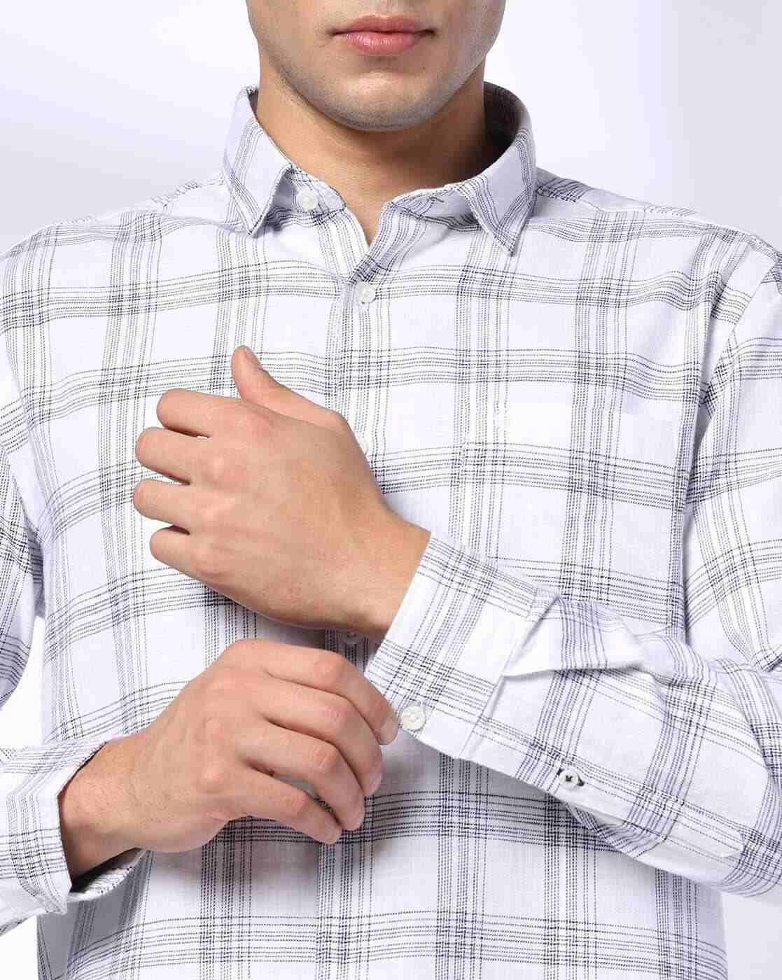 NETPLAY | 35 BSC Checked Slim Fit Cotton Shirt|5