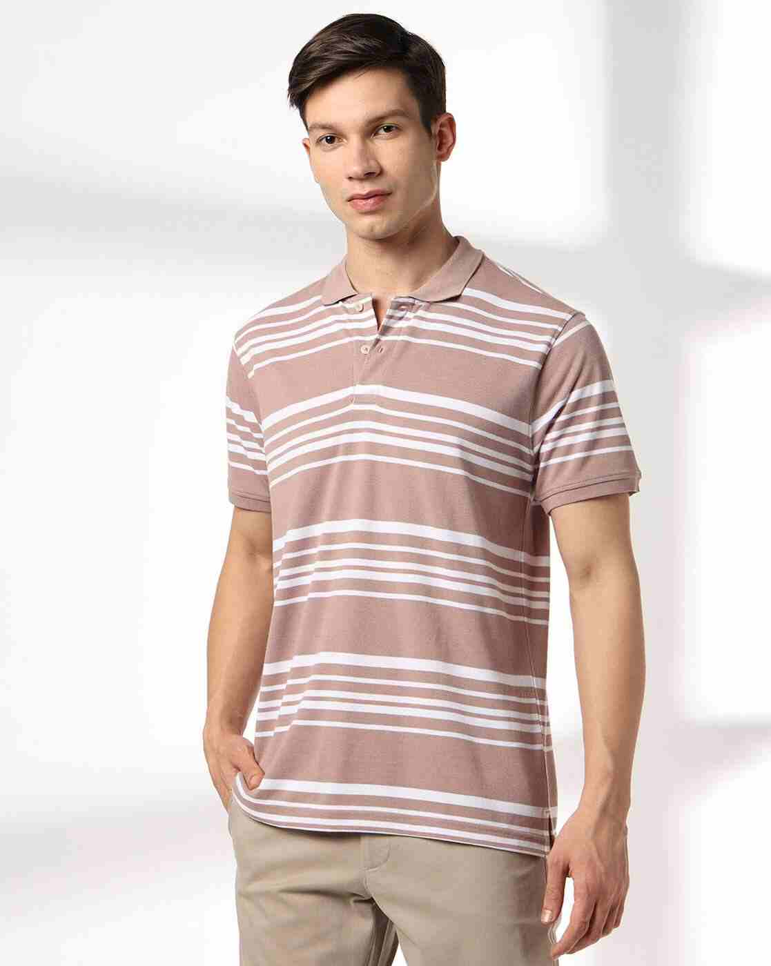 Men Ultimate Striped Slim Fit Polo T-Shirt
