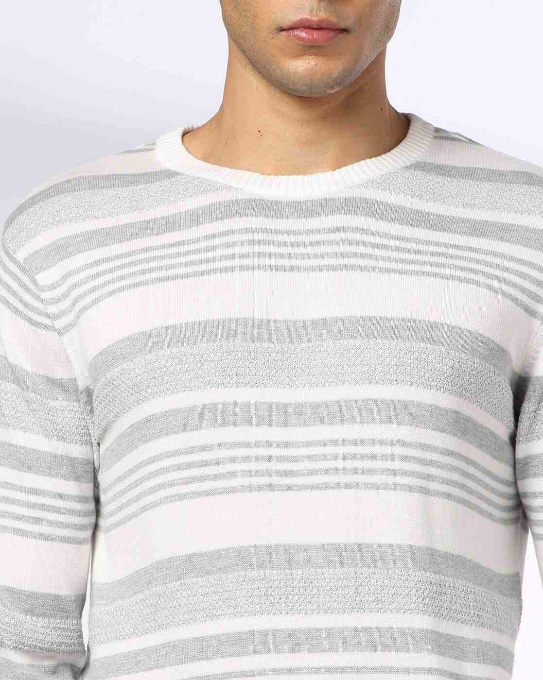 NETPLAY | Men Striped Flat-Knit Slim Fit Crew-Neck T-Shirt|4