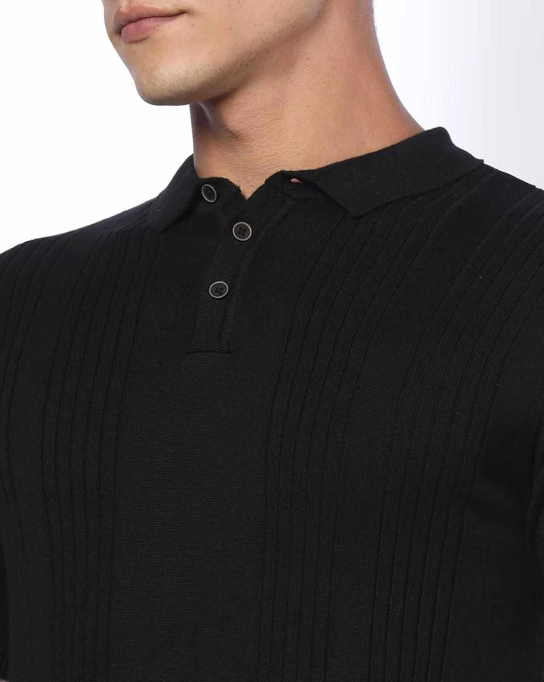 NETPLAY | Men Structured Flat-Knit Slim Fit Polo T-Shirt|3