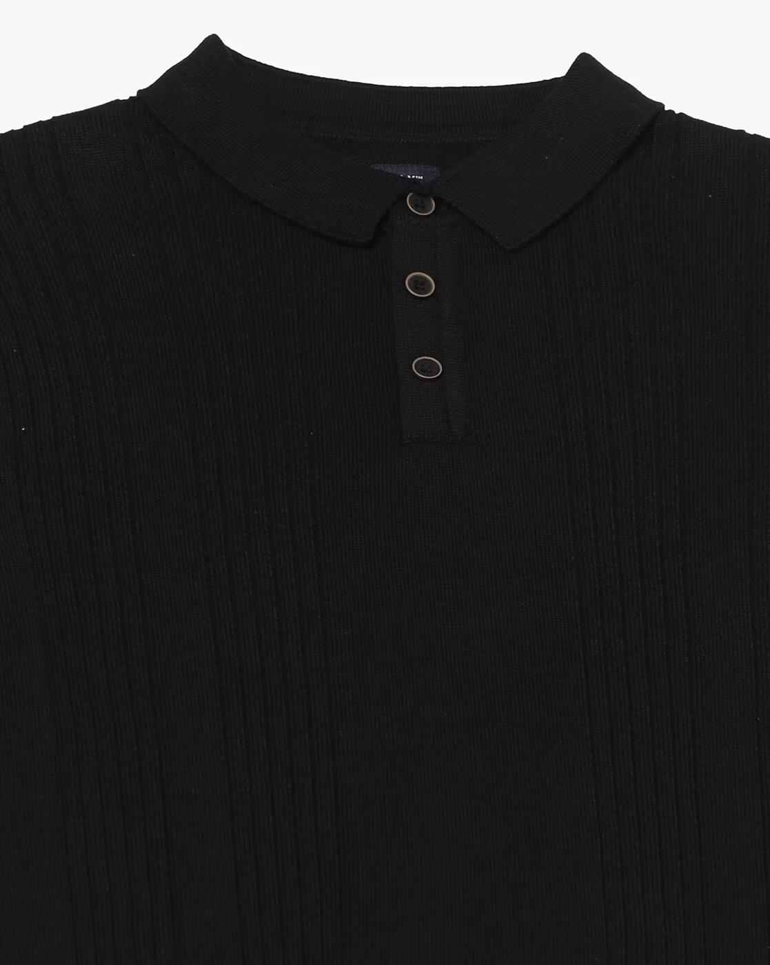 NETPLAY | Men Structured Flat-Knit Slim Fit Polo T-Shirt|4