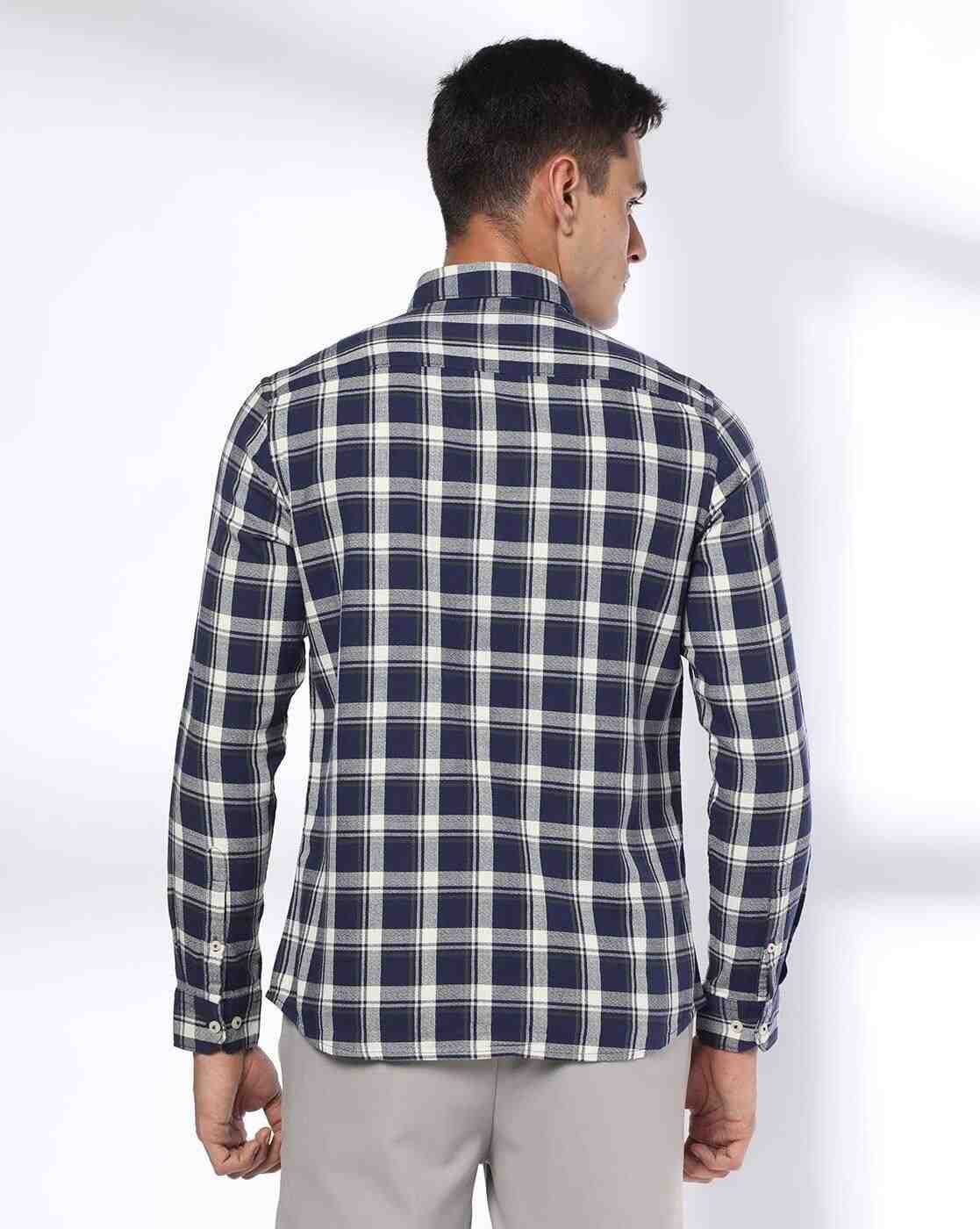NETPLAY | Men Checked Slim Fit Shirt|2