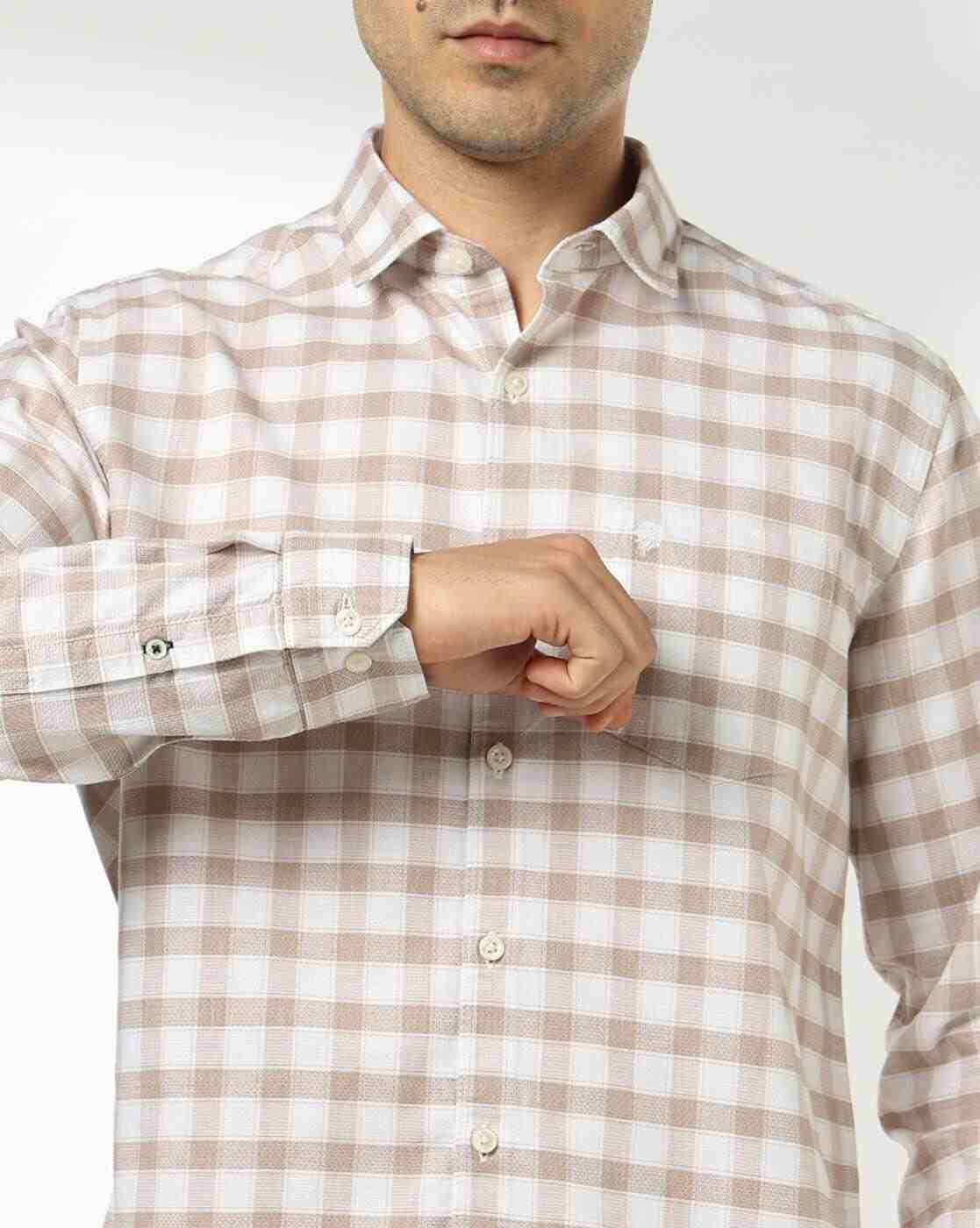 NETPLAY | Men Checked Slim Fit Shirt with Patch Pocket|5