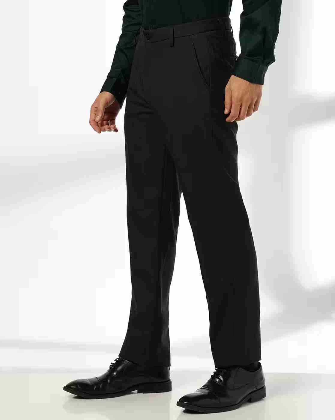 NETPLAY | Men Mid-Rise Slim Fit Trousers|1