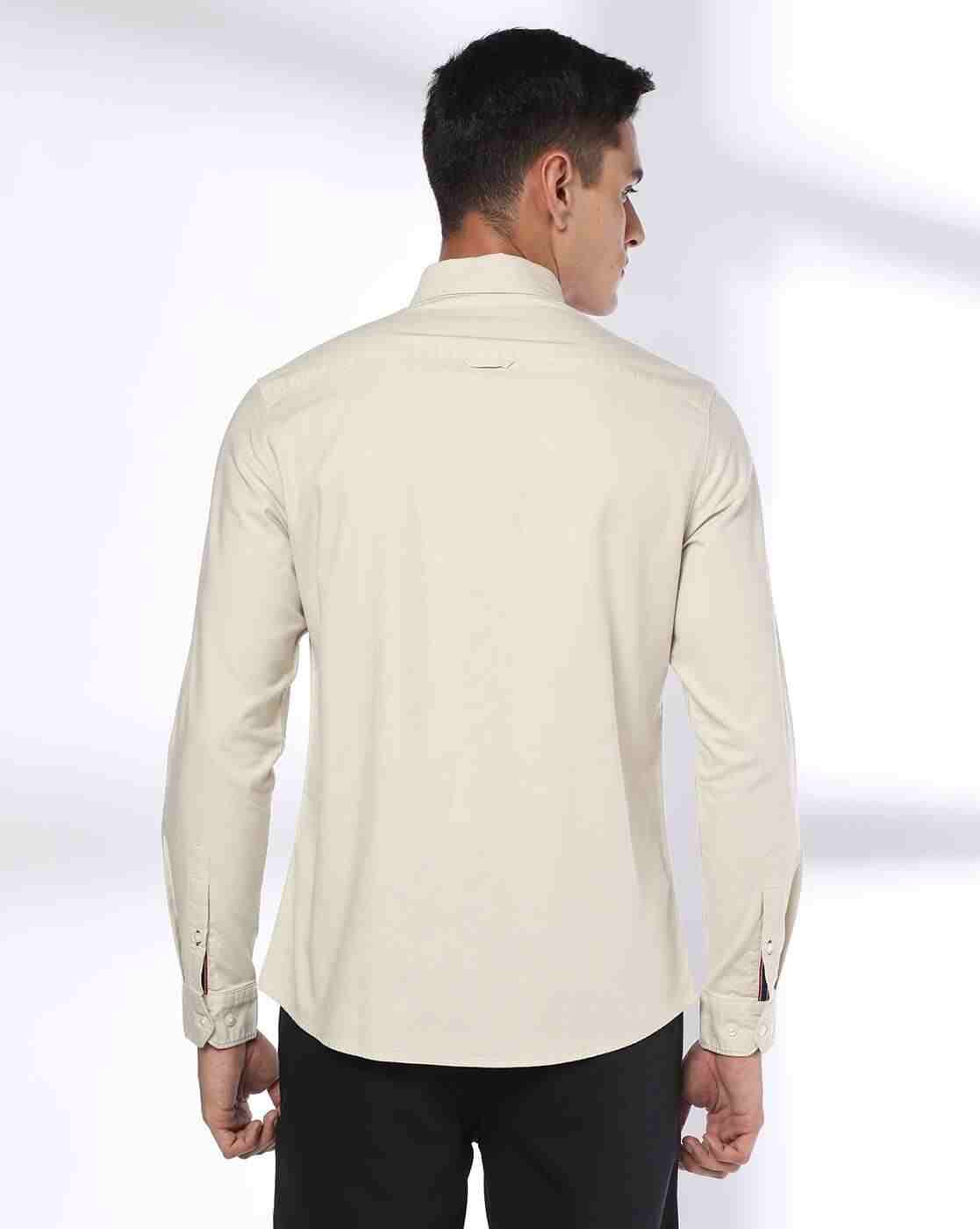 NETPLAY | Men Slim Fit Cotton Shirt with Patch Pocket|2