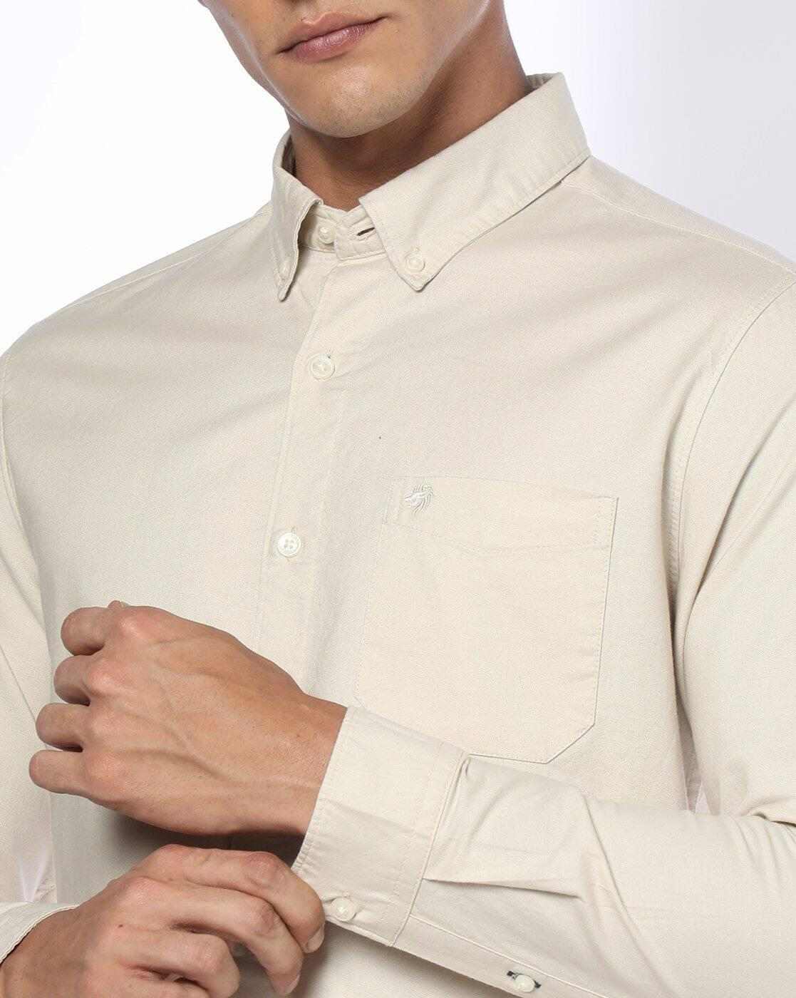 NETPLAY | Men Slim Fit Cotton Shirt with Patch Pocket|3