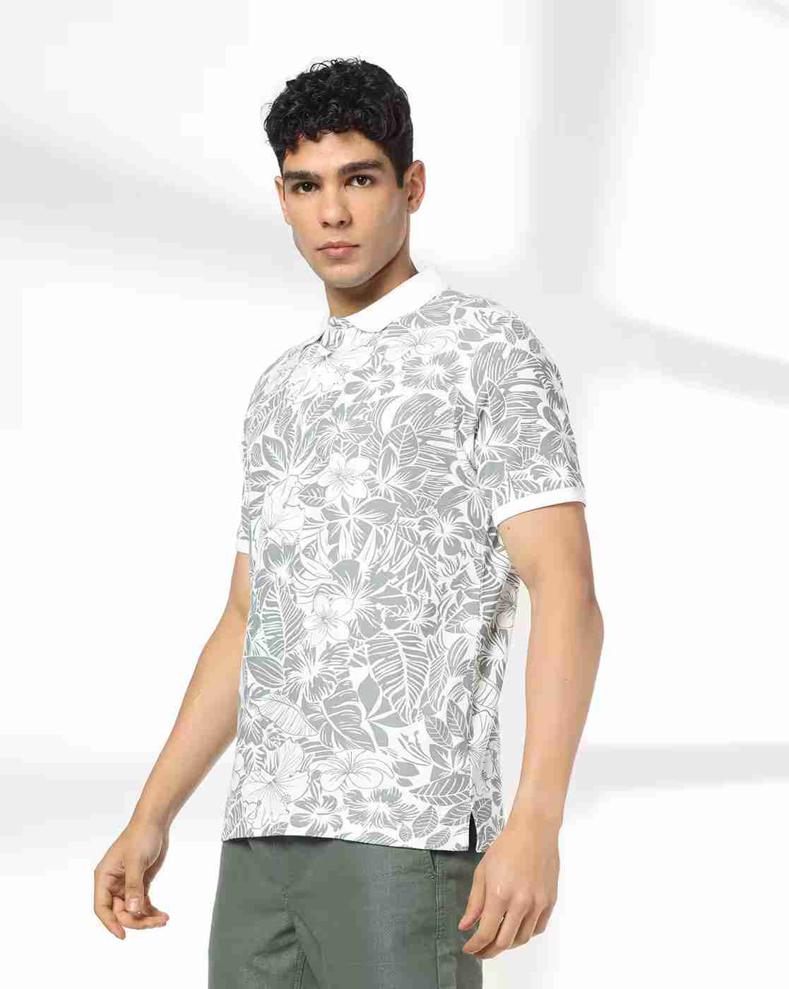 NETPLAY | Men Ultimate All-Over Floral Print 2 Slim Fit Polo T-Shirt|1