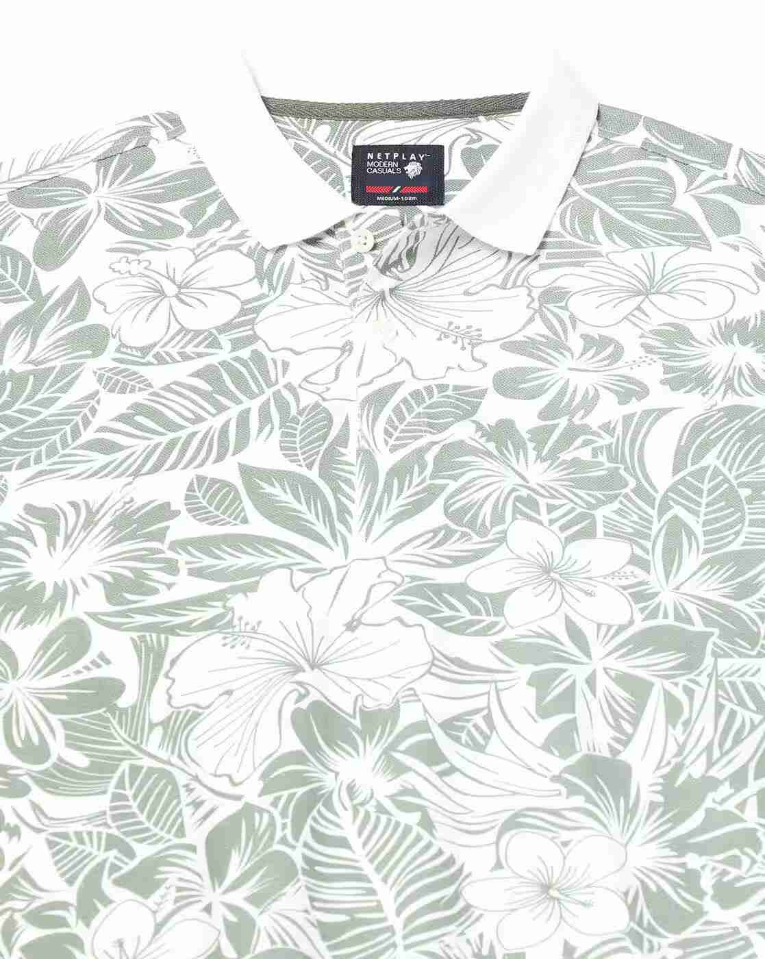 NETPLAY | Men Ultimate All-Over Floral Print 2 Slim Fit Polo T-Shirt|4