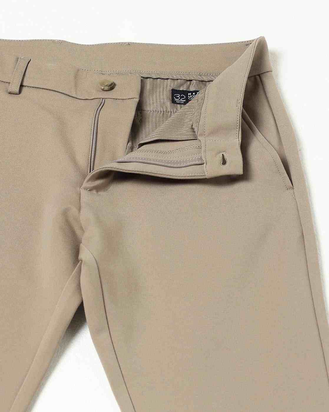 NETPLAY | Men Knitted Mid-Rise Regular Fit Chinos|4