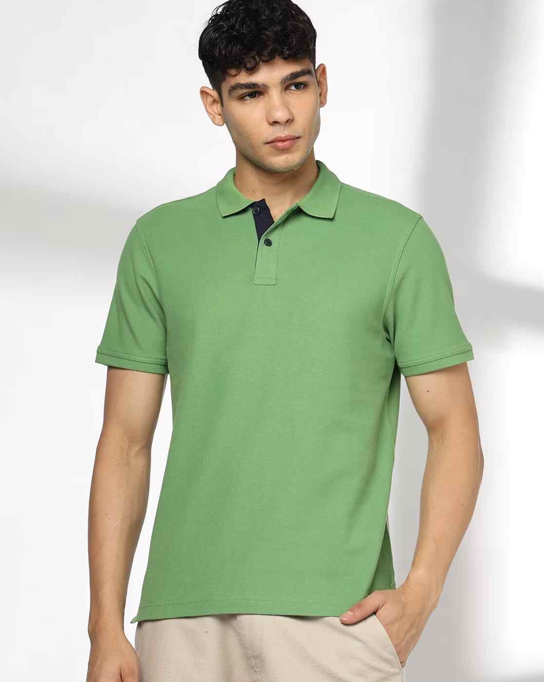 Men Slim Fit Polo T-Shirt