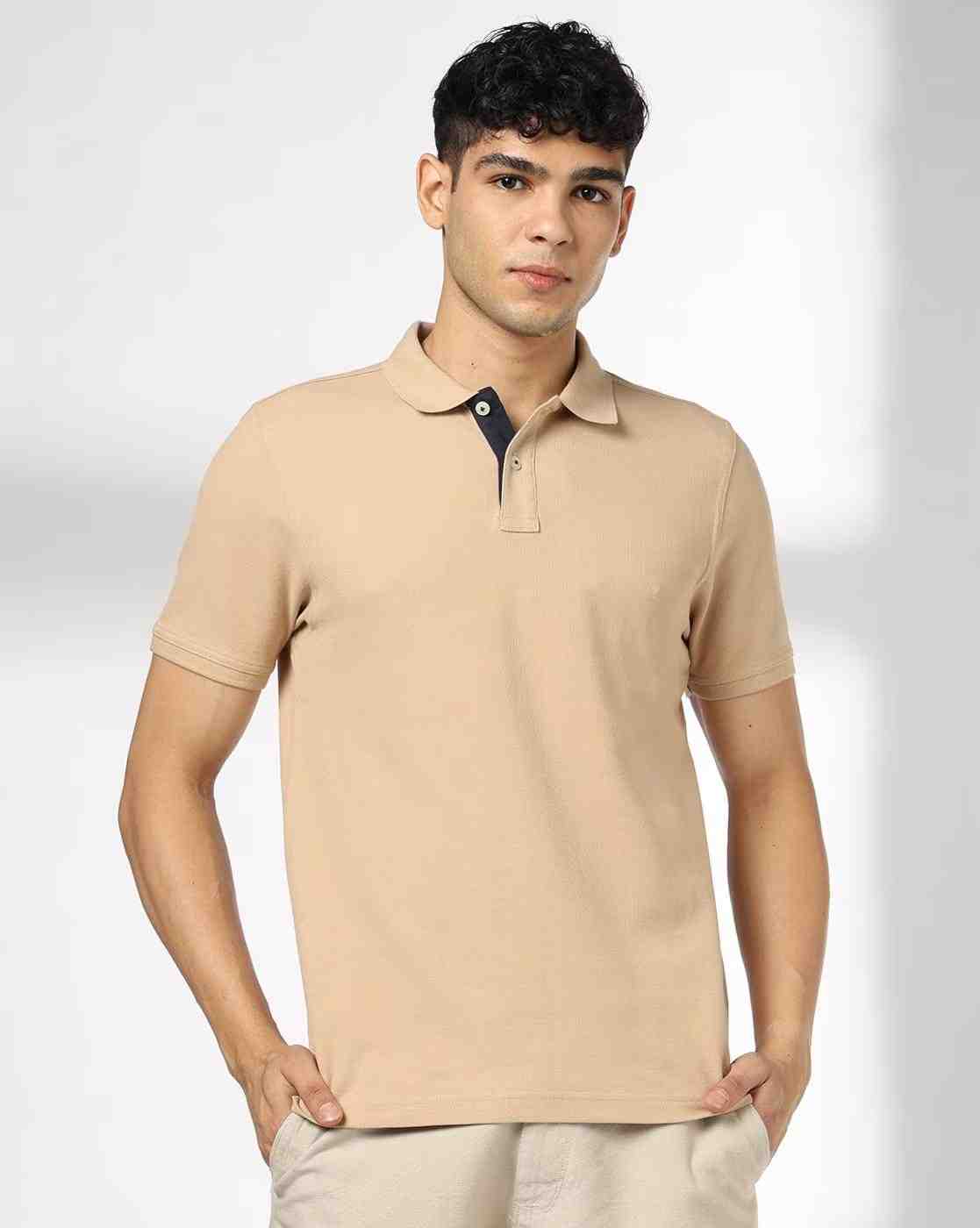 Men Slim Fit Polo T-Shirt