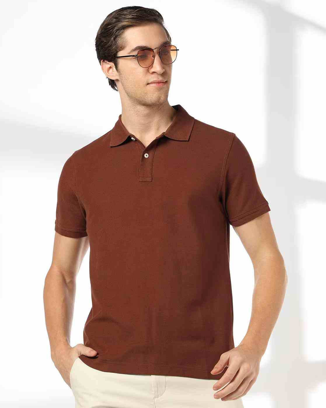 Men Slim Fit Polo T-Shirt