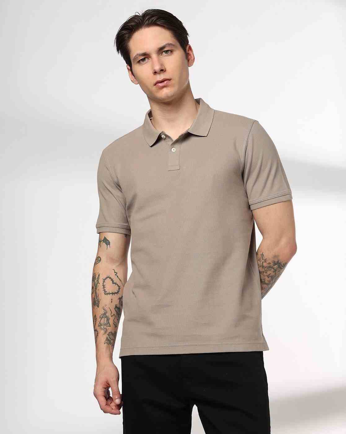 Men Slim Fit Polo T-Shirt